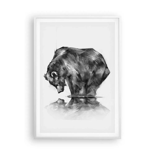 Plakát v bílém rámu - Je příjemné se sekat s někým blízkým - 70x100 cm