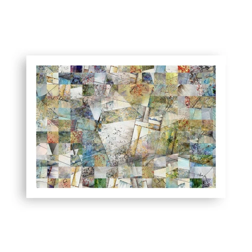 Plakát - Geometrické přeskupení - 70x50 cm