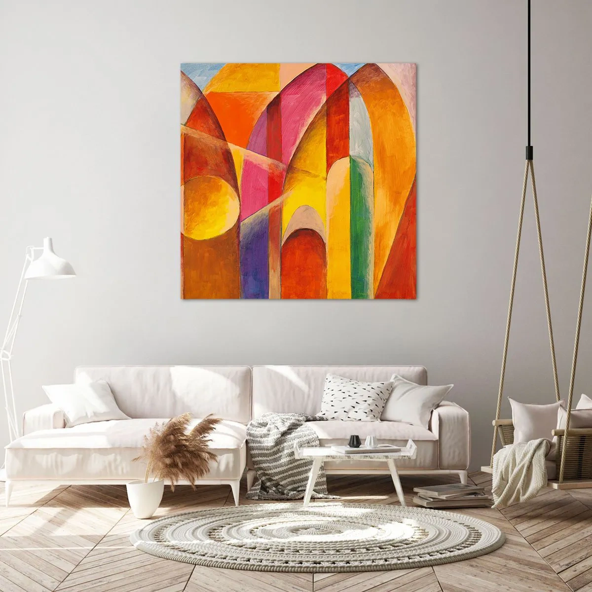 Obraz na plátně - Katedrála slunce - 70x70 cm