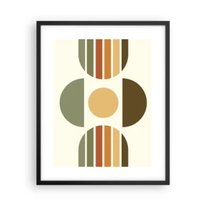 Plakát v černém rámu - V barvách země - 40x50 cm