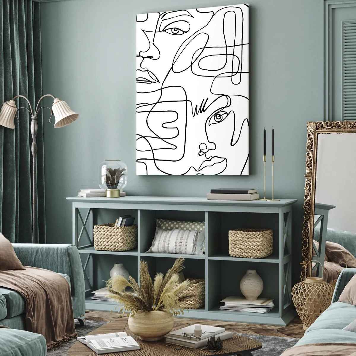 Obraz na plátně - Ve spletených emocích - 55x100 cm