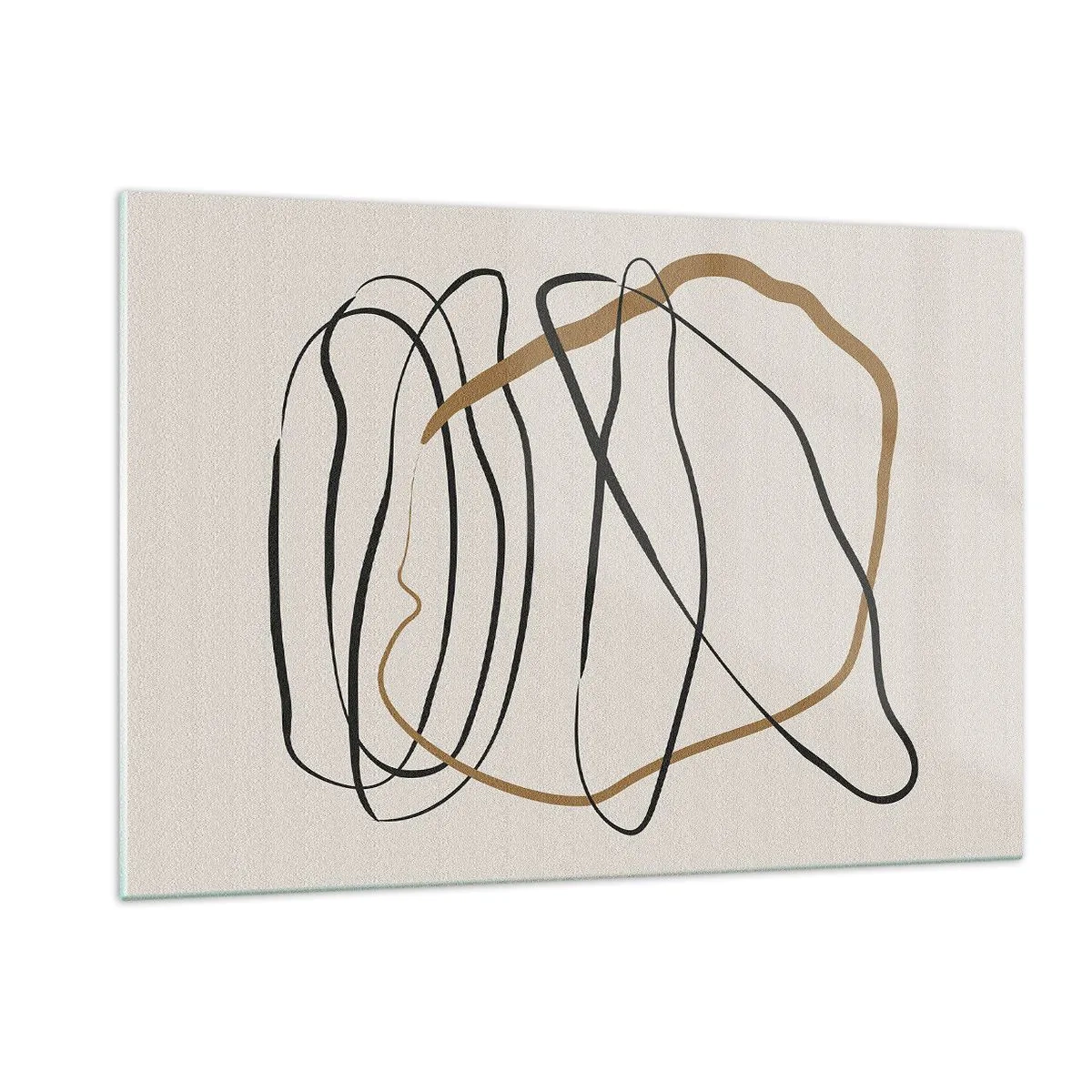Obraz na skle - Kompozice – tanec ve smyčce - 120x80 cm