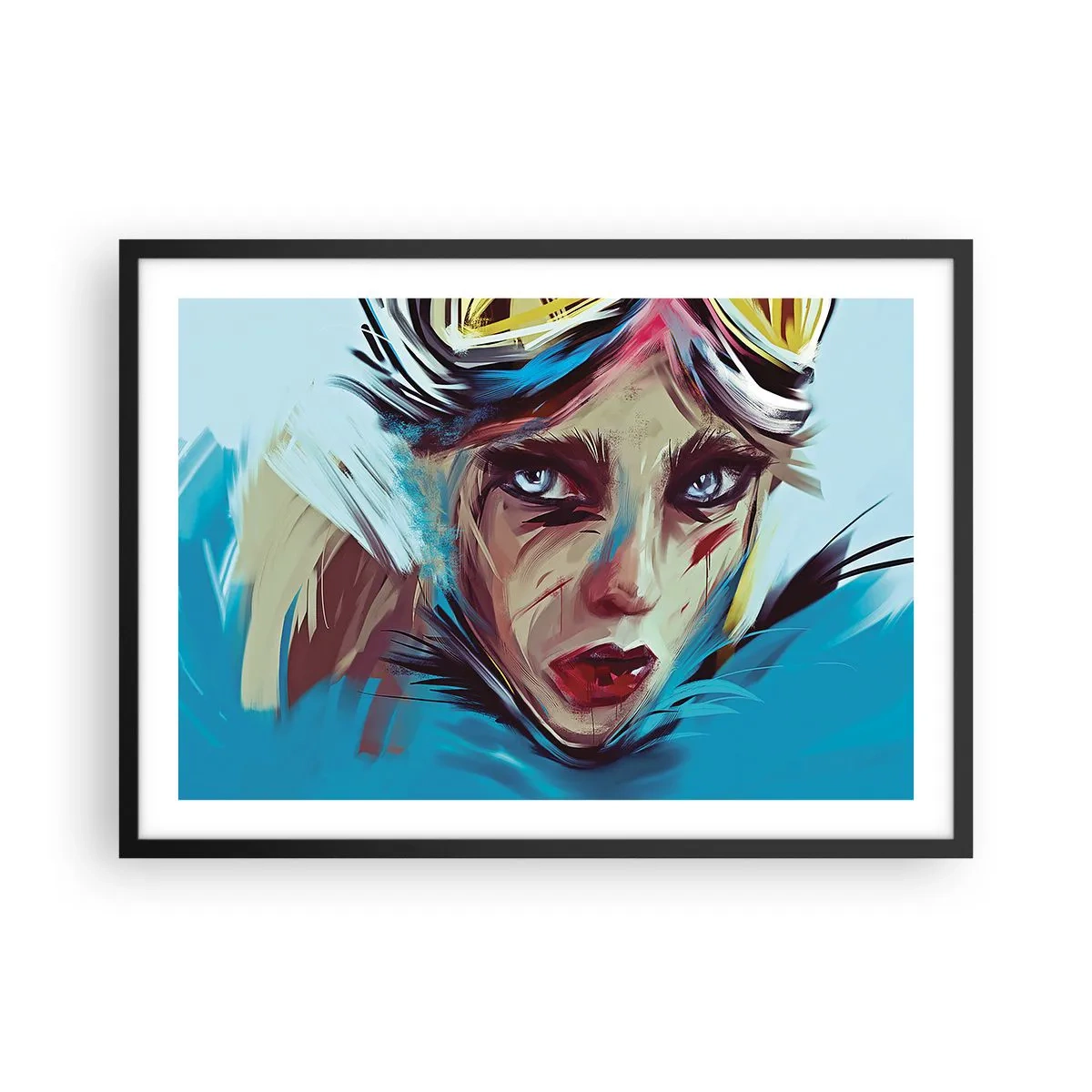 Plakát v černém rámu - Silniční válečnice - 70x50 cm