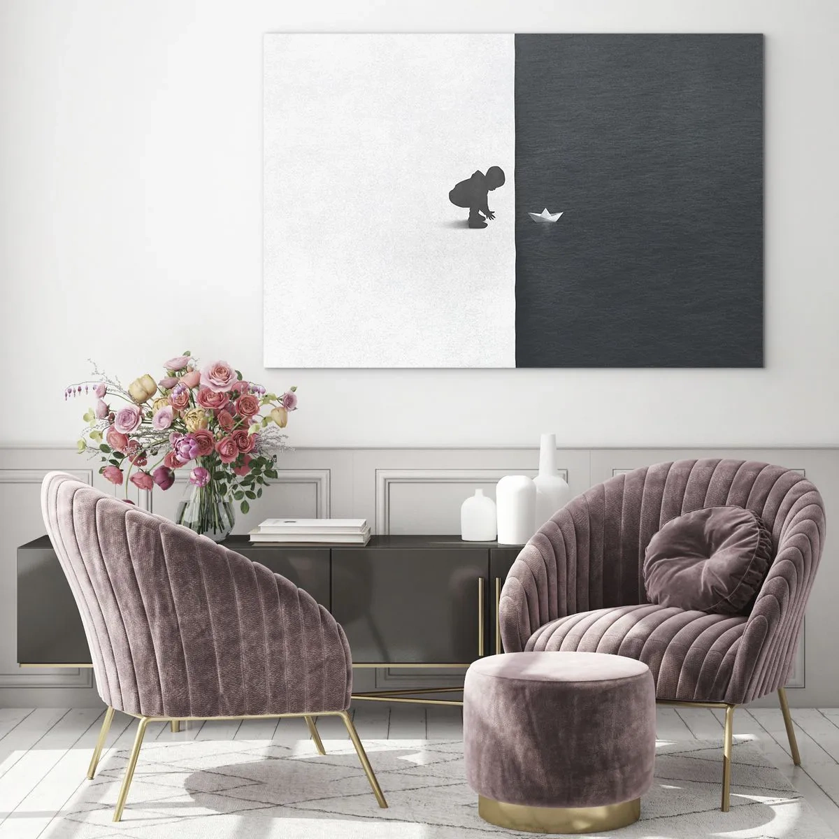 Obraz na skle - Velká výprava - 100x70 cm