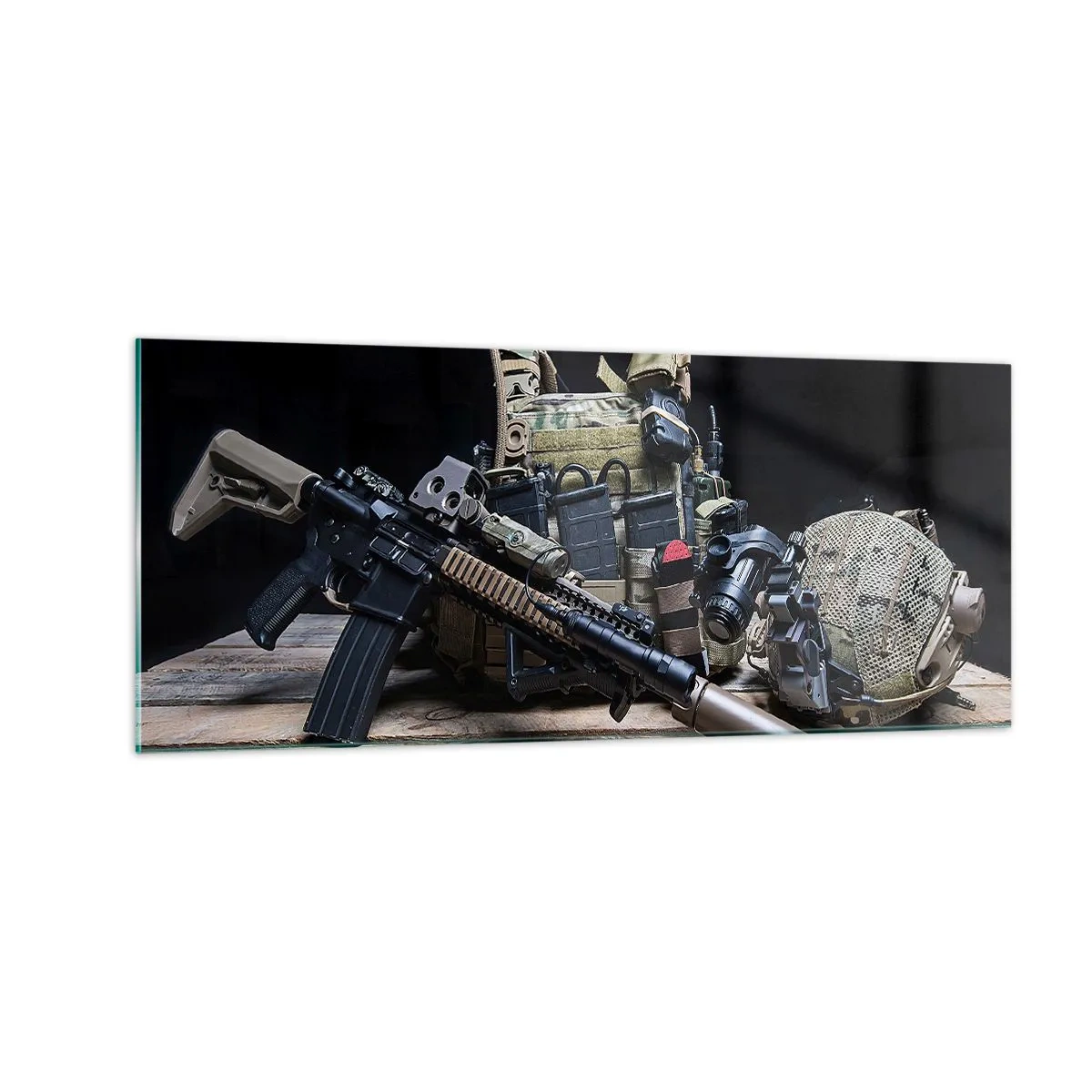 Obraz na skle - Pohov! - 100x40 cm