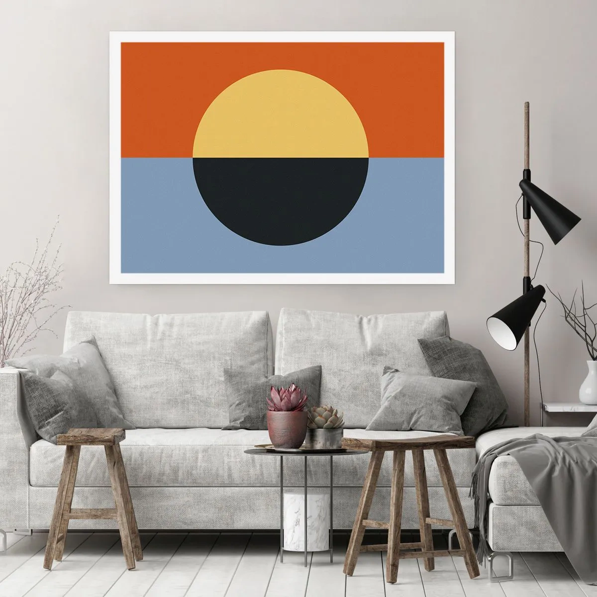 Plakát - Kompozice tepla a chladu - 40x30 cm
