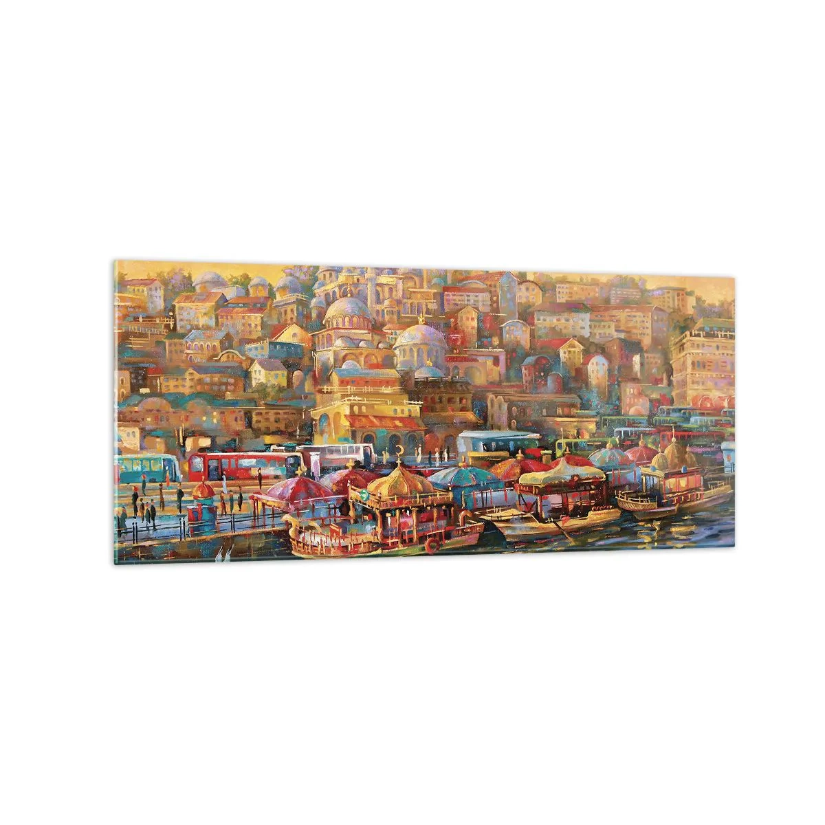 Obraz na skle - Istanbulský příběh - 120x50 cm