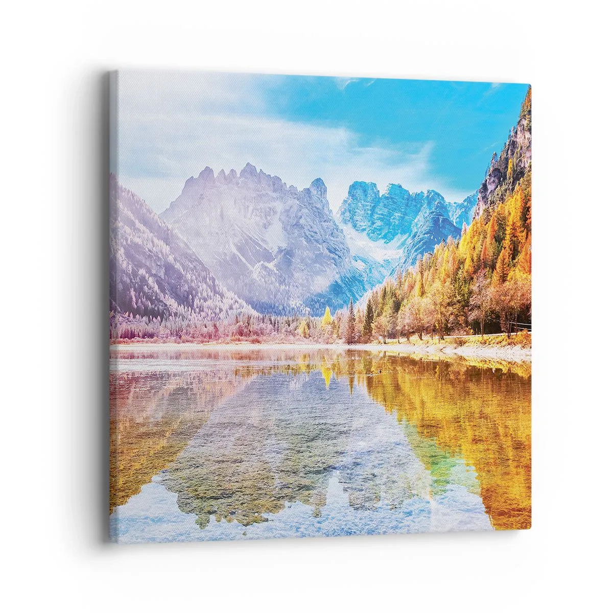 Obraz na plátně - A v horách už je podzim - 40x40 cm