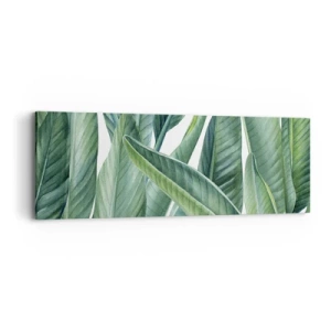 Obraz na plátně - Prostě zelená - 90x30 cm