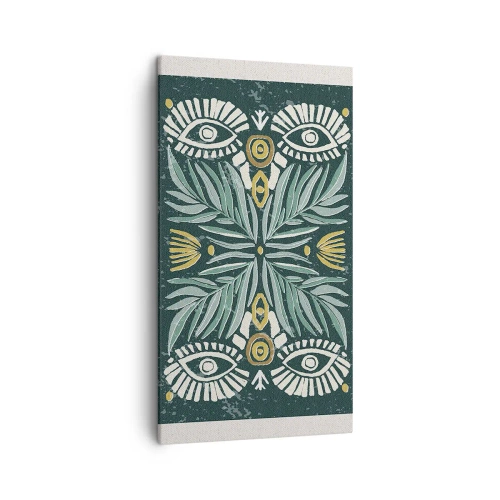 Obraz na plátně - Jako lidová vystřihovánka - 45x80 cm