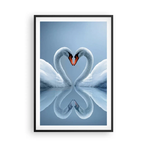 Plakát v černém rámu - Čas na lásku - 61x91 cm