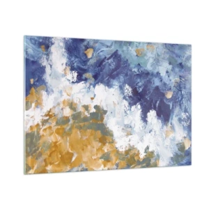 Obraz na skle - Tanec živlů - 100x70 cm