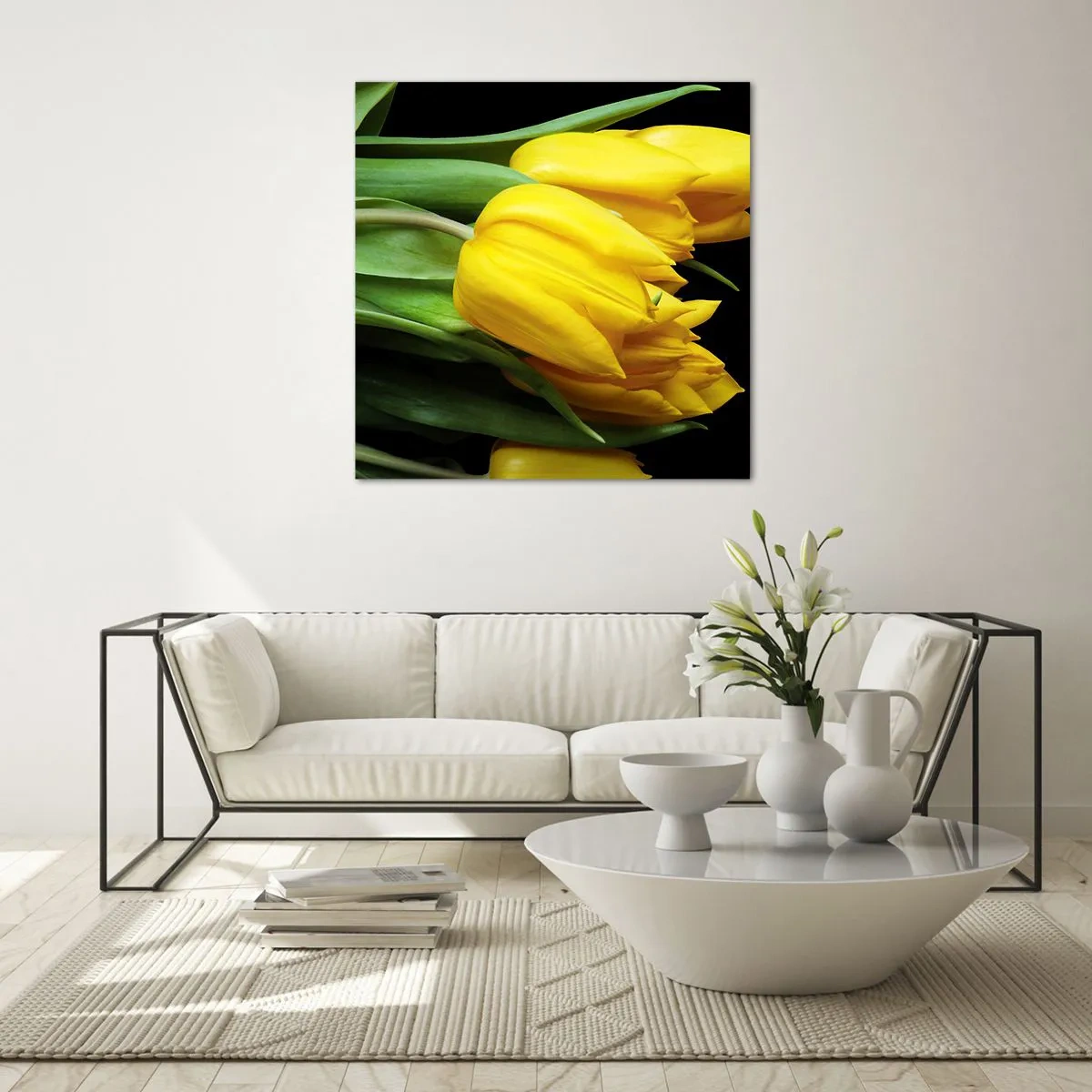 Obraz na skle - Vznikly z čistého slunce - 70x70 cm