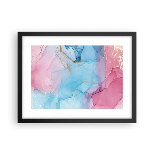 Plakát v černém rámu - Setkávání a prolínání - 40x30 cm