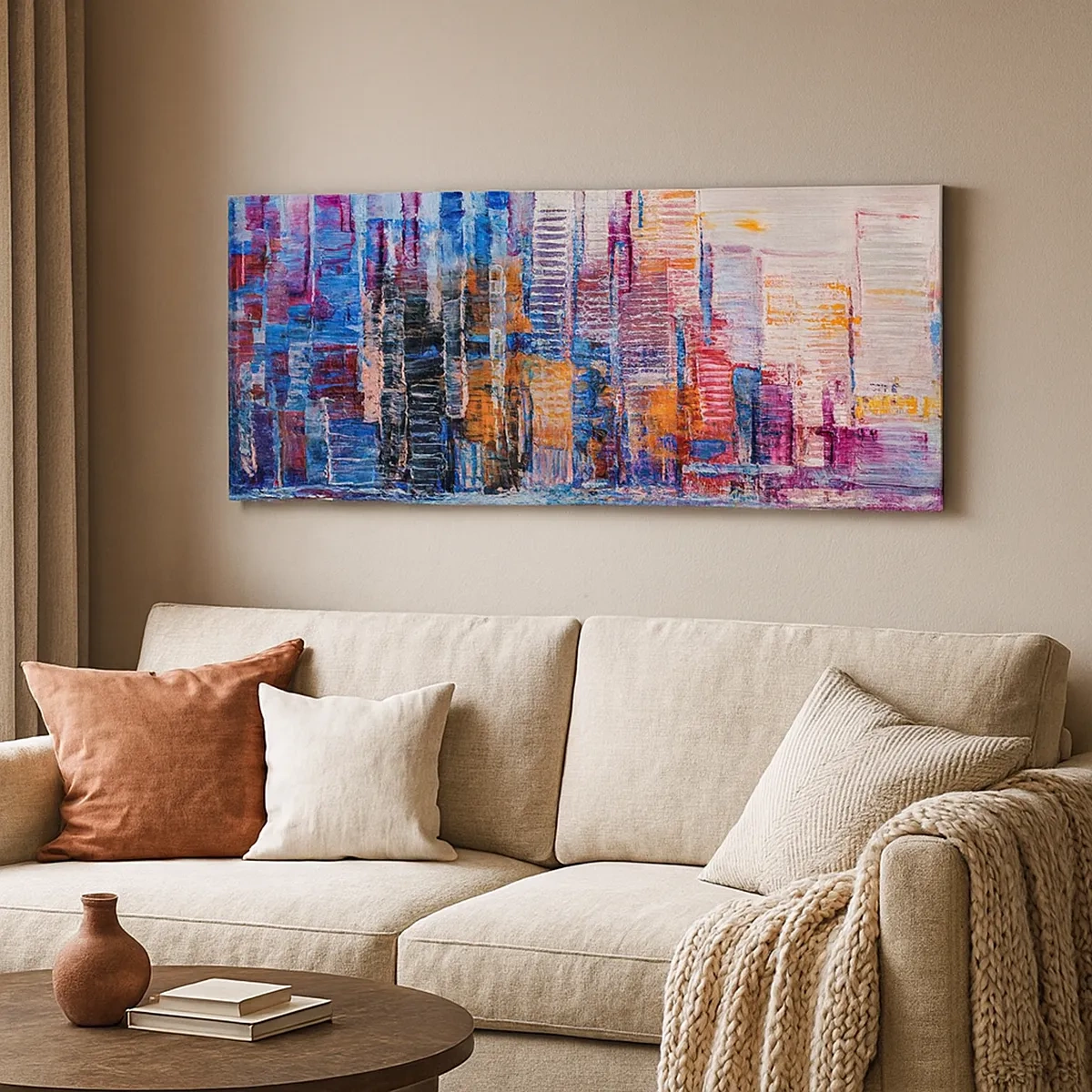 Obraz na plátně - Radostná metropole - 30x30 cm