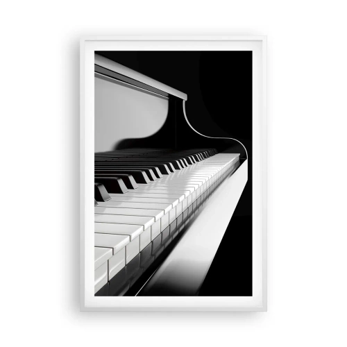Plakát v bílém rámu - Harmonie tvarů a barev - 61x91 cm