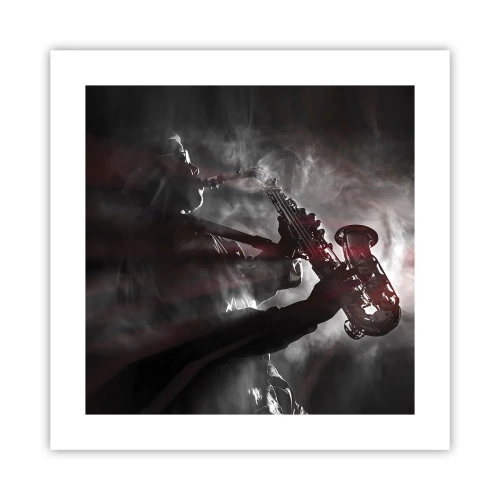 Plakát - V oparu jazzu - 40x40 cm