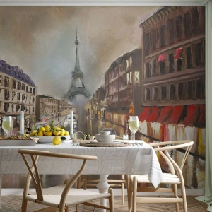 Fototapeta Premium Sand - Počítá se pouze ona - Eiffelova věž, Město, Paříž - 100x70 cm
