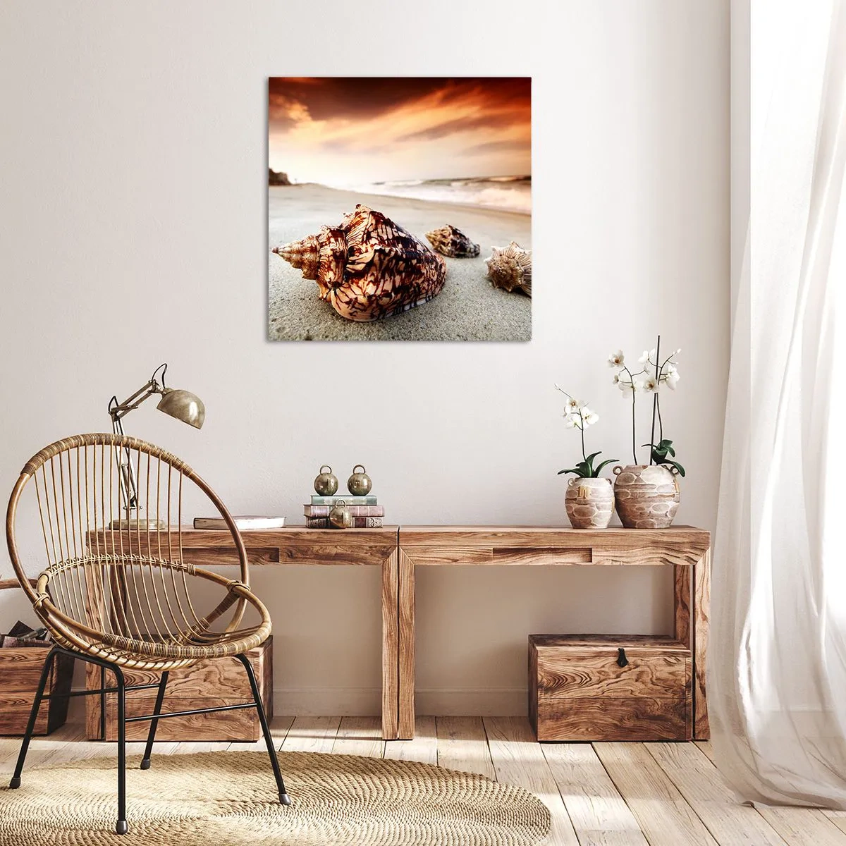 Obraz na plátně - Vyvrženci vln - 40x40 cm