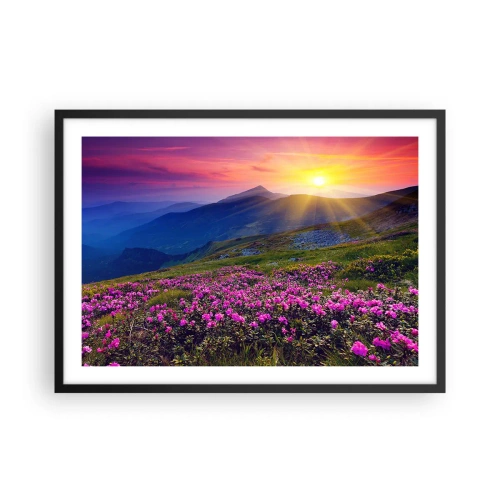 Plakát v černém rámu - …A kolem voní kosodřevina a voní byliny - 70x50 cm