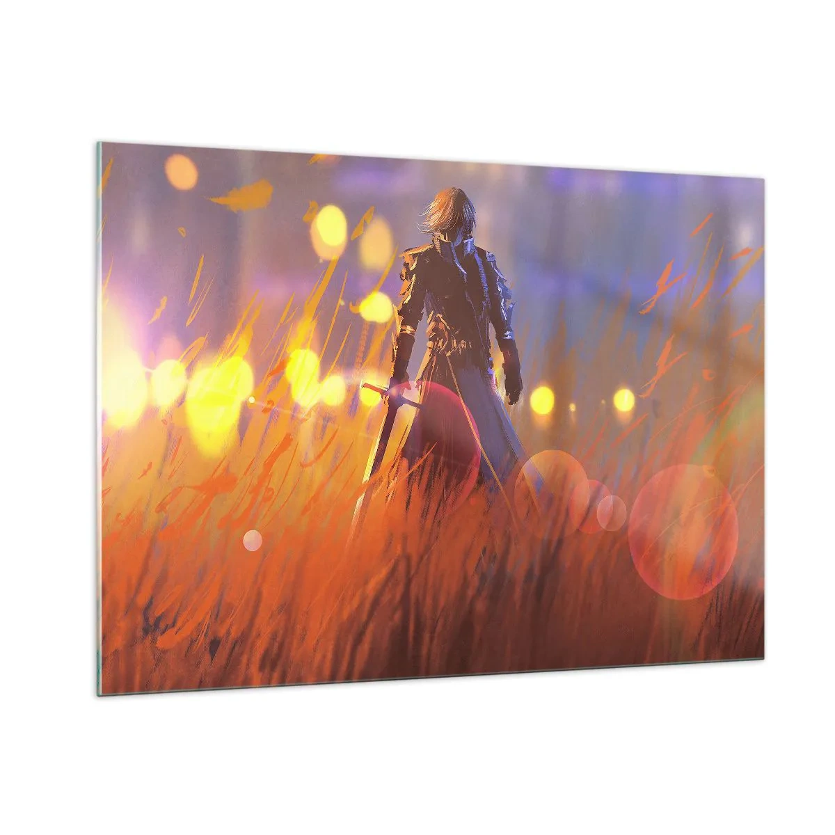 Obraz na skle - Bludný rytíř - 100x70 cm