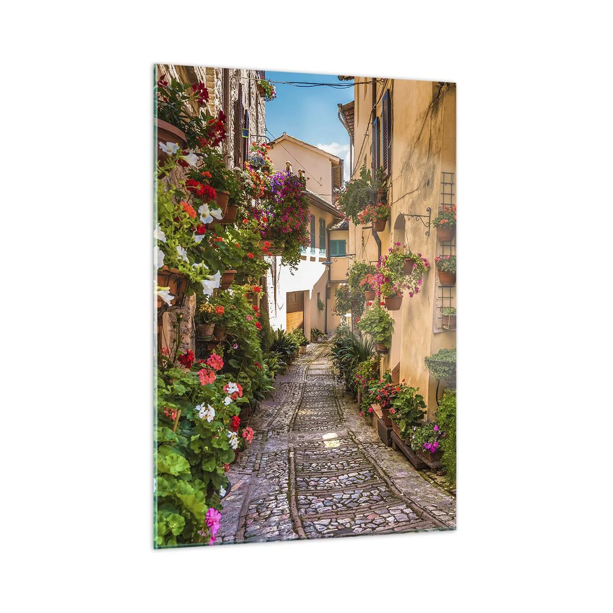 Obraz na skle - Italské zákoutí - 50x70 cm