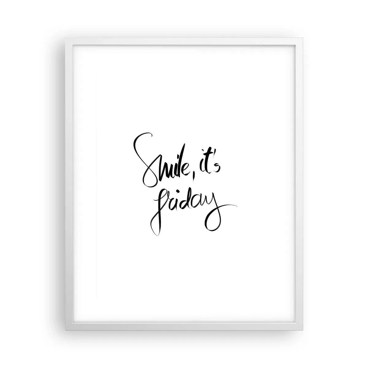 Plakát v bílém rámu - Opravdová radost - 40x50 cm