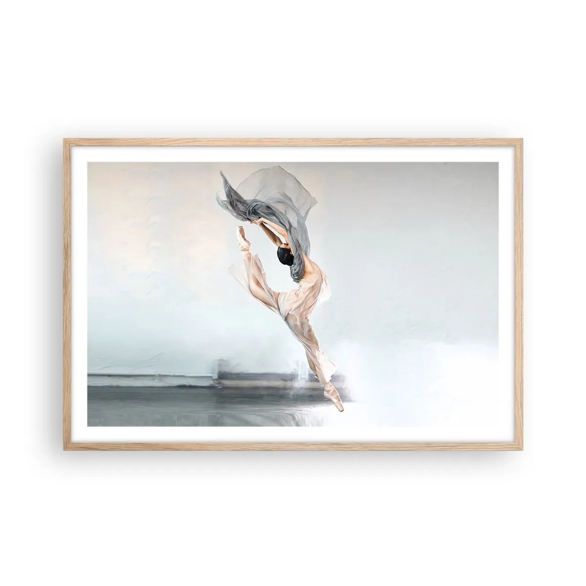 Plakát v rámu světlý dub - V tanečním vytržení - 91x61 cm