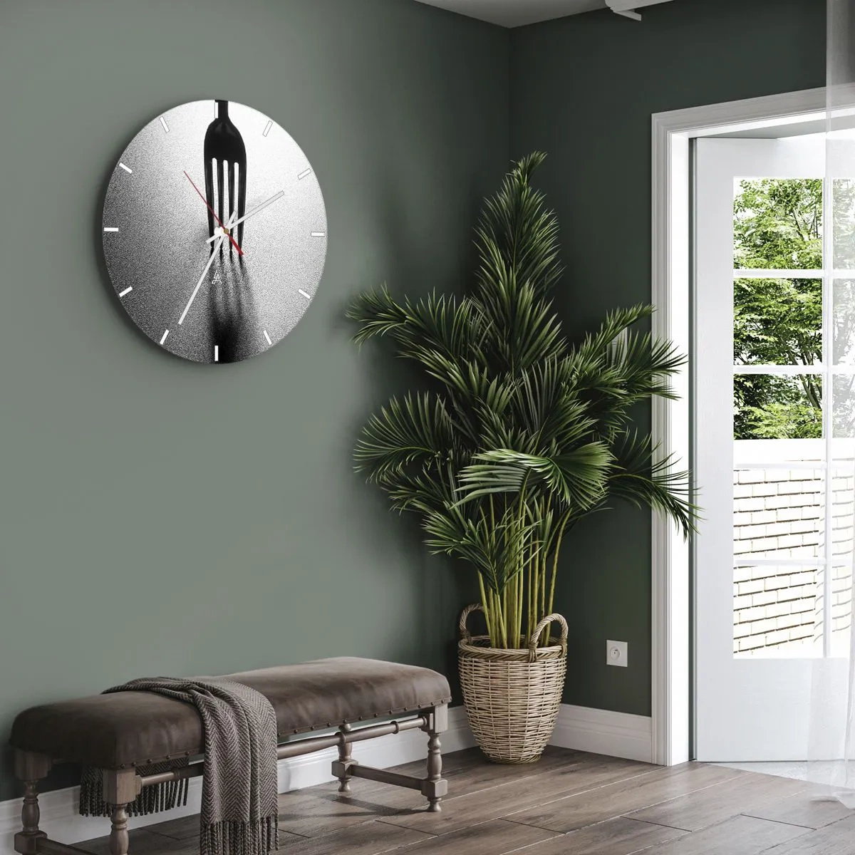 Nástěnné hodiny - Světlo a stín - 30x30 cm