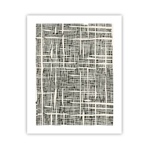 Plakát - Tkaná kompozice - 40x50 cm