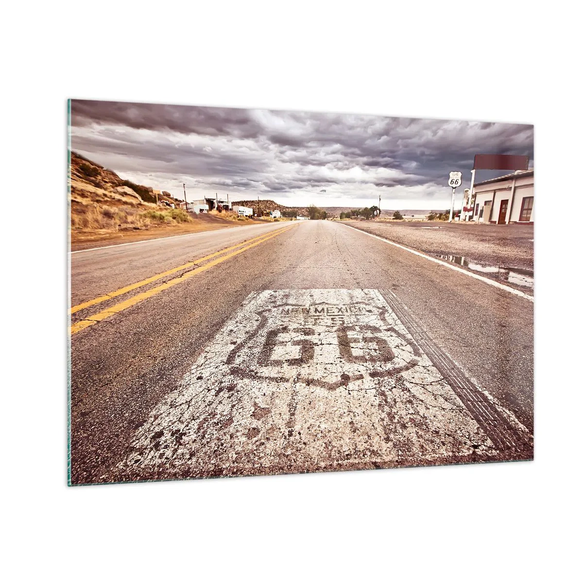 Obraz na skle - Mother Road - americká legenda - 100x70 cm