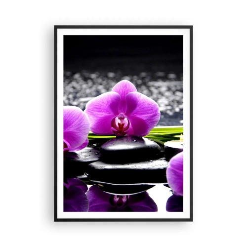 Plakát v černém rámu - Utonout v tichu a klidu - 70x100 cm