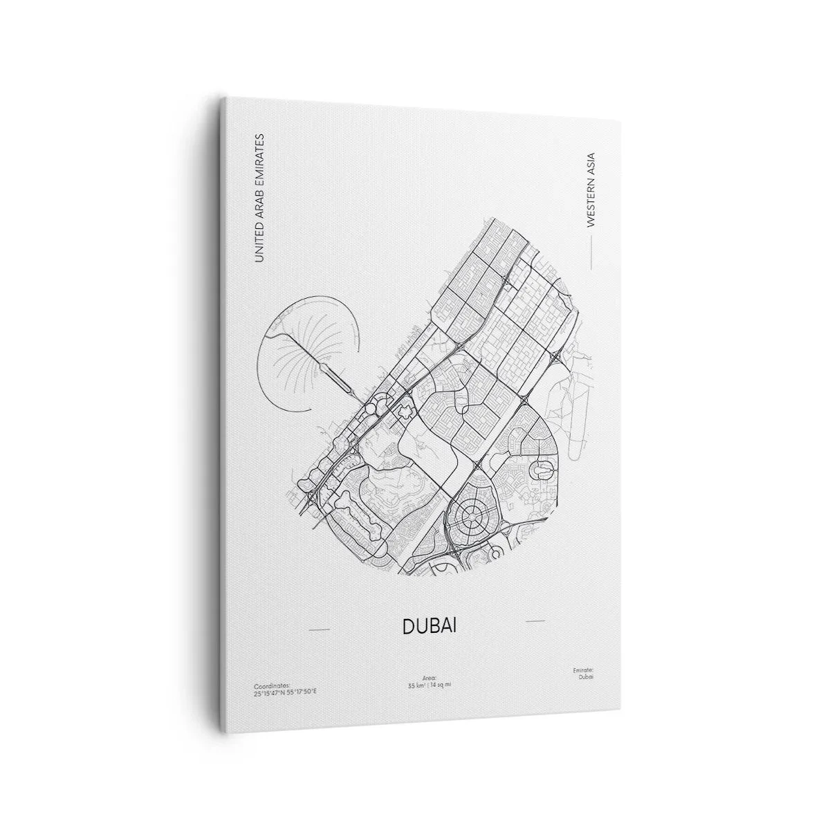 Obraz na plátně - Anatomie Dubaje - 50x70 cm