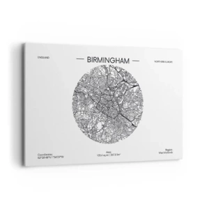 Obraz na plátně - Anatomie Birminghamu - 120x80 cm