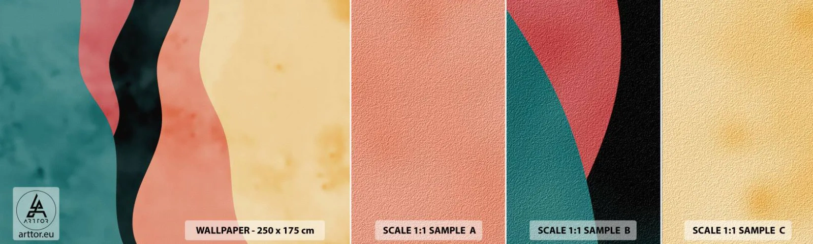 Fototapeta Vzorek Standard Eco - Kompatibilní nesoulad - Abstrakce, Kus, Moderní umění. - 100x30 cm