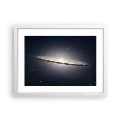 Plakát v bílém rámu - Kdysi dávno, v jedné vzdálené galaxii… - 40x30 cm