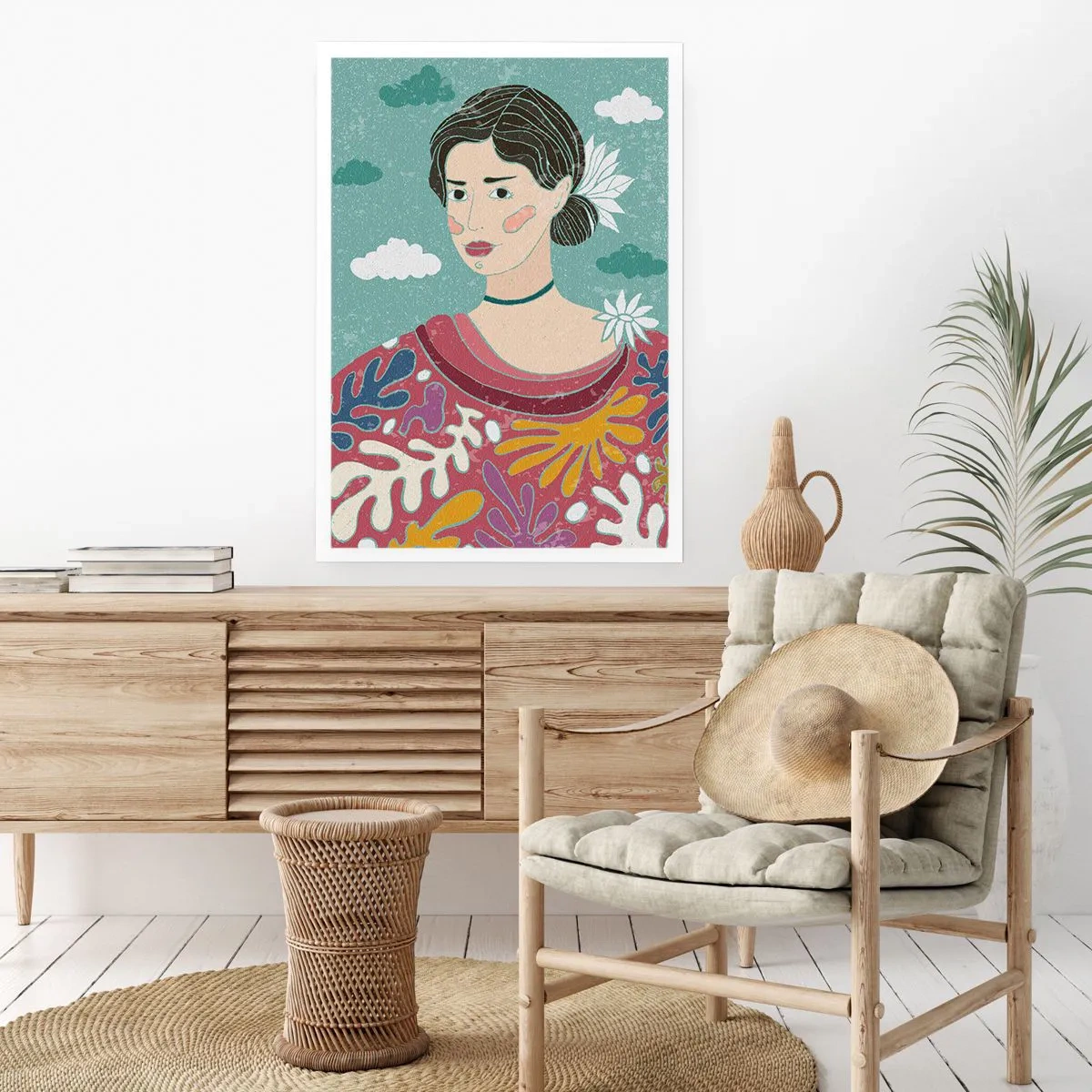 Plakát - S melancholií v pohledu - 50x70 cm