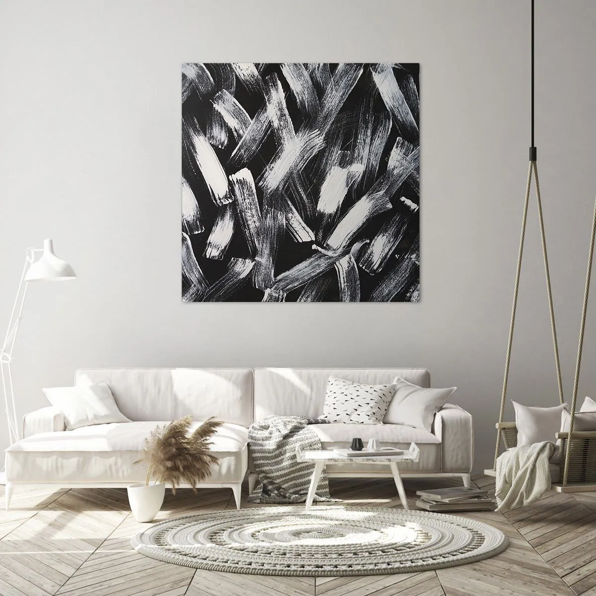 Obraz na plátně - Abstrakce v industriálním duchu - 70x70 cm