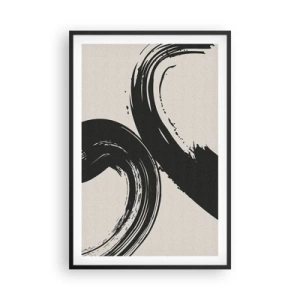 Plakát v černém rámu - Rozmáchle a dokola - 61x91 cm