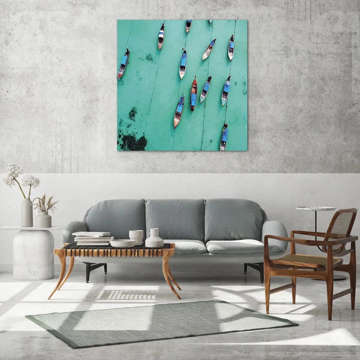 Obraz na skle - V radostném očekávání - 50x50 cm