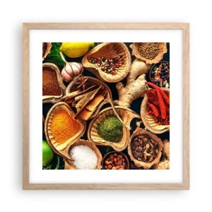 Plakát v rámu světlý dub - Vezmi si, co chceš - 40x40 cm