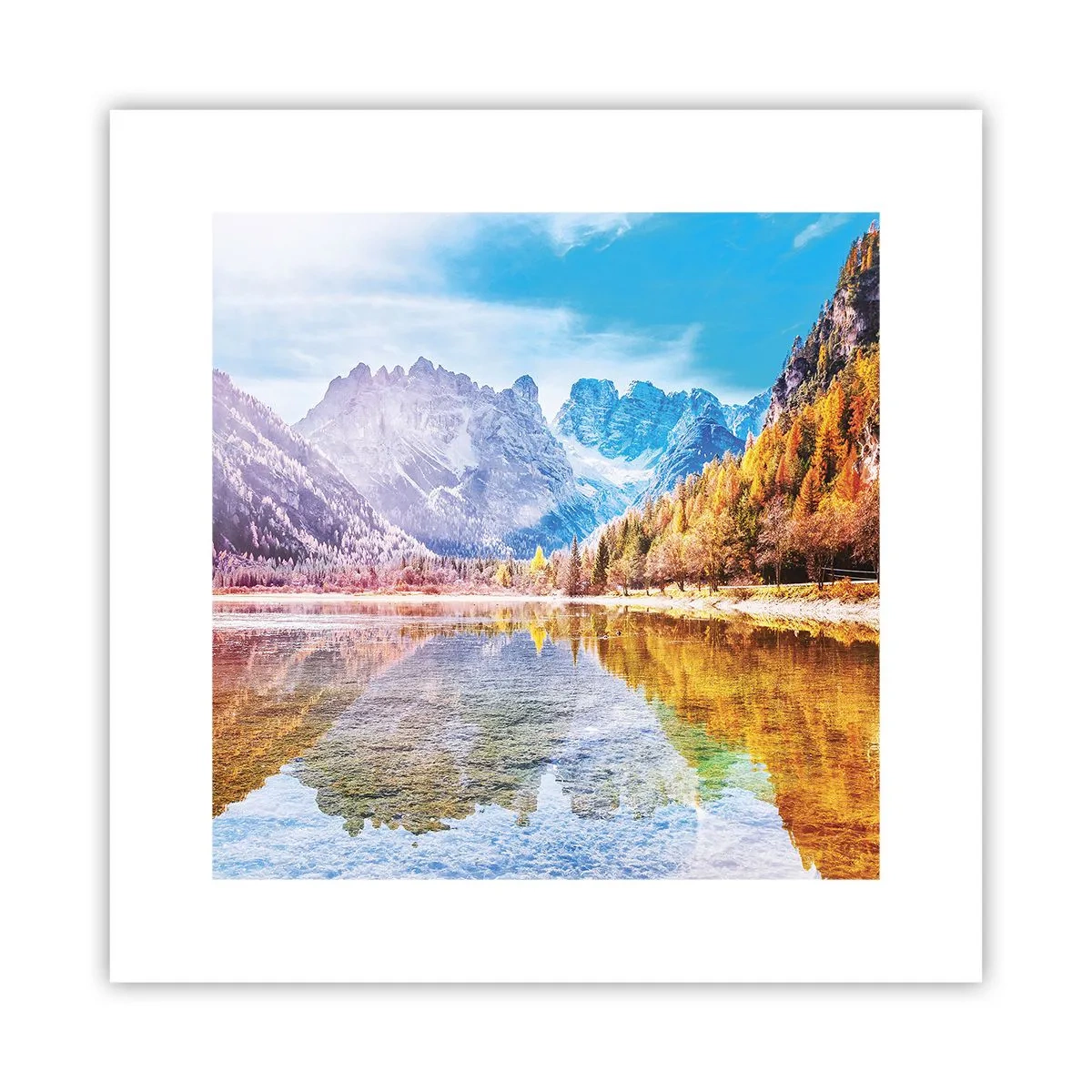 Plakát - A v horách už je podzim - 30x30 cm