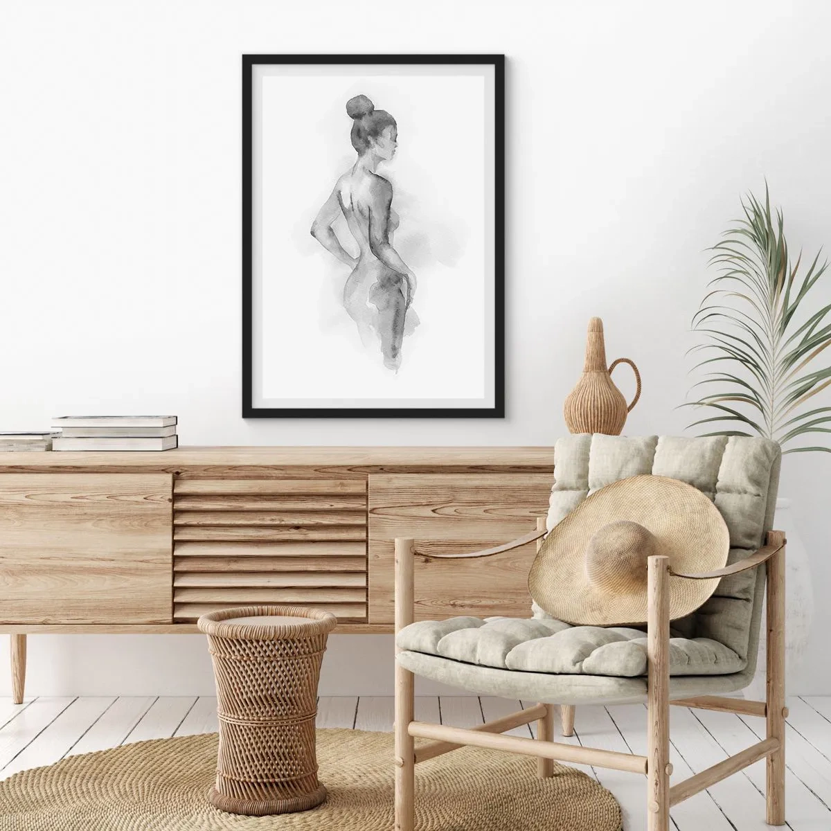 Plakát v černém rámu - Krásné jako malba - 61x91 cm