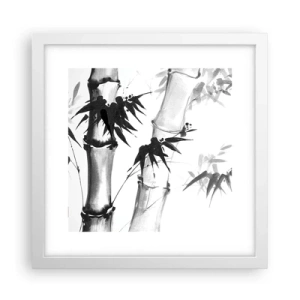 Plakát v bílém rámu - Blízký záběr na orient - 30x30 cm