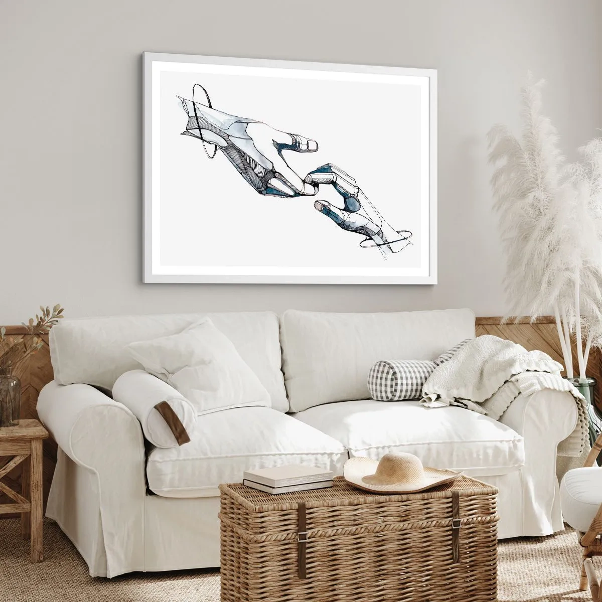 Plakát v bílém rámu - Dobré gesto - 50x40 cm