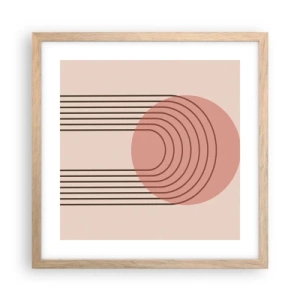 Plakát v rámu světlý dub - Neodolatelná přitažlivost - 40x40 cm