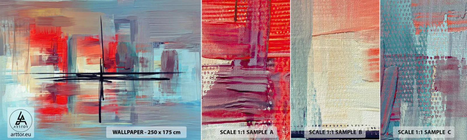 Vzor Fototapety Premium Canvas - Krajina v neznámé dimenzi - Abstrakce, Kus, Moderní - 100x30 cm