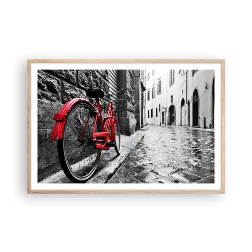 Plakát v rámu světlý dub - Skutečná krása nestárne - 91x61 cm