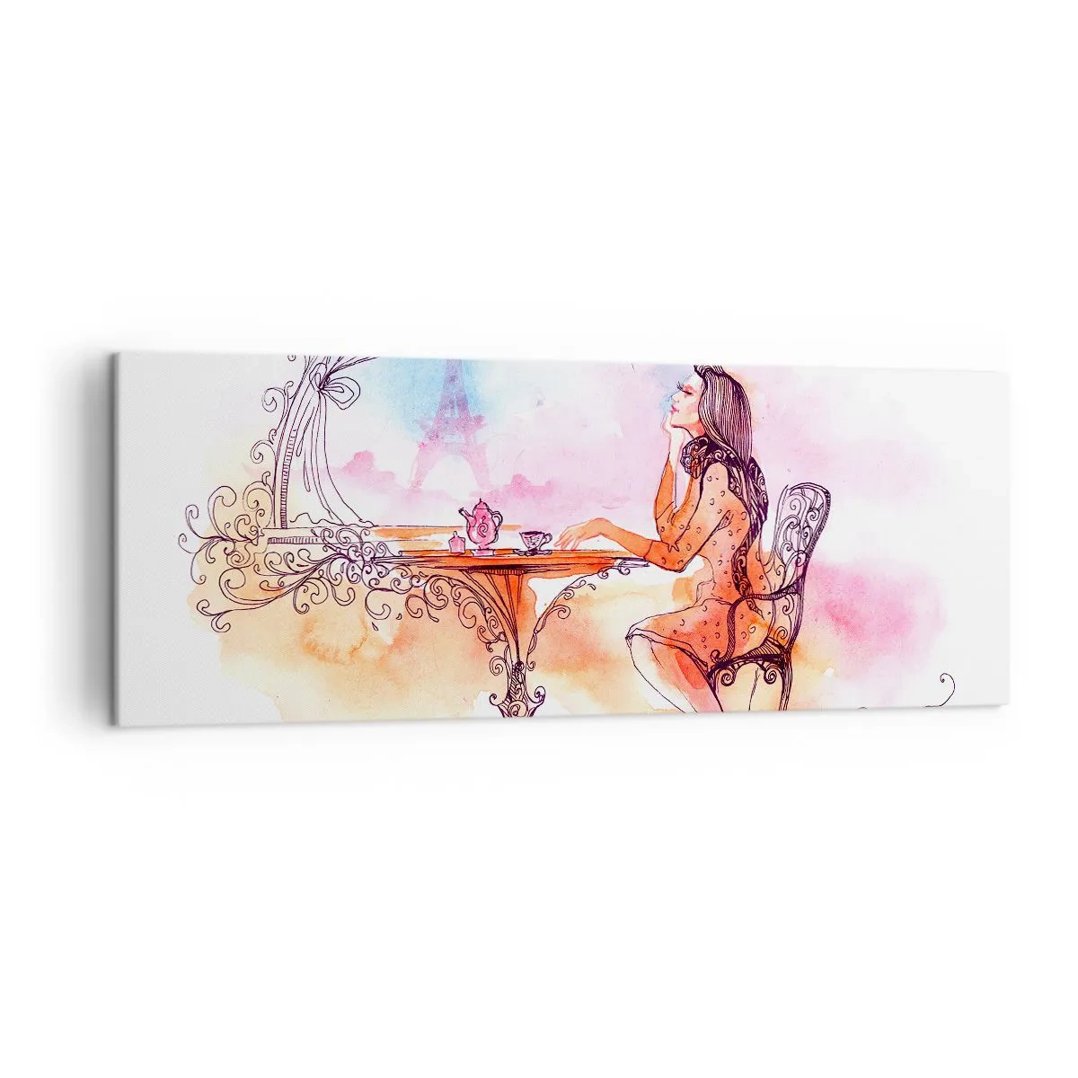 Obraz na plátně - Pařížská elegance - 140x50 cm