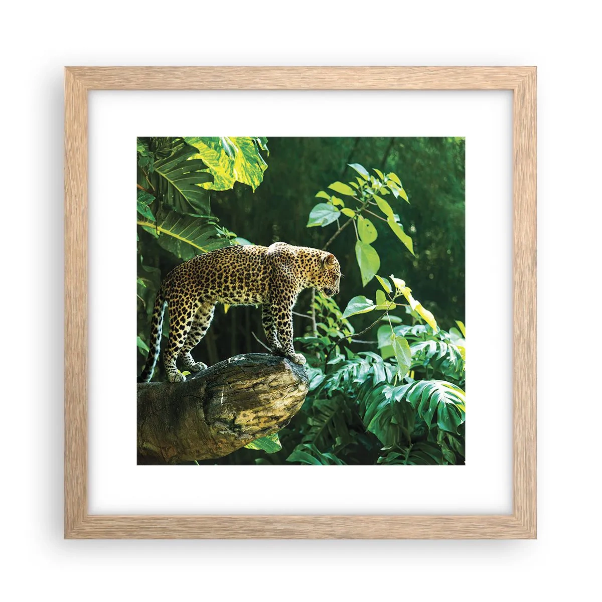 Plakát v rámu světlý dub - Na lov? - 30x30 cm